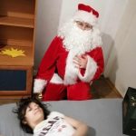 Wolontariusze-Mikołaje z wizytą u Natalii